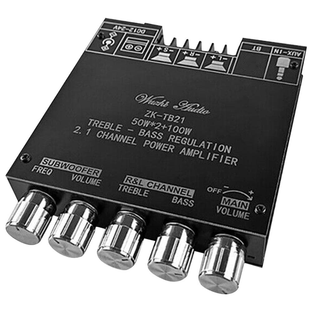 2.1 Channel BT Audio Amplifier Module AUX BT5.0 Audio Input Subwoofer   Left and Right Channel multicolour