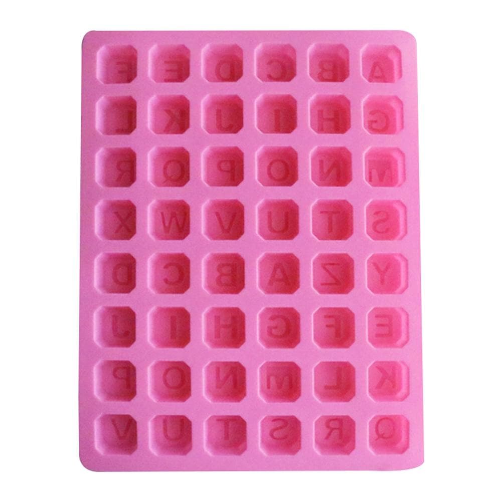 English Letters Fondant Cake Decorative Silicone DIY Mold Ice Tray Soap Making Tool