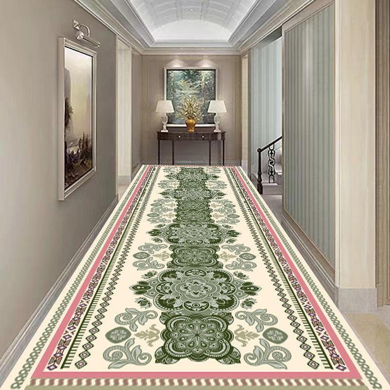 Corridor Carpet Ethnic Style Retro Home Decoration Entry Mat Living Room Bedroom Hotel Lounge Passage Non-slip Large Area Rug Customized size