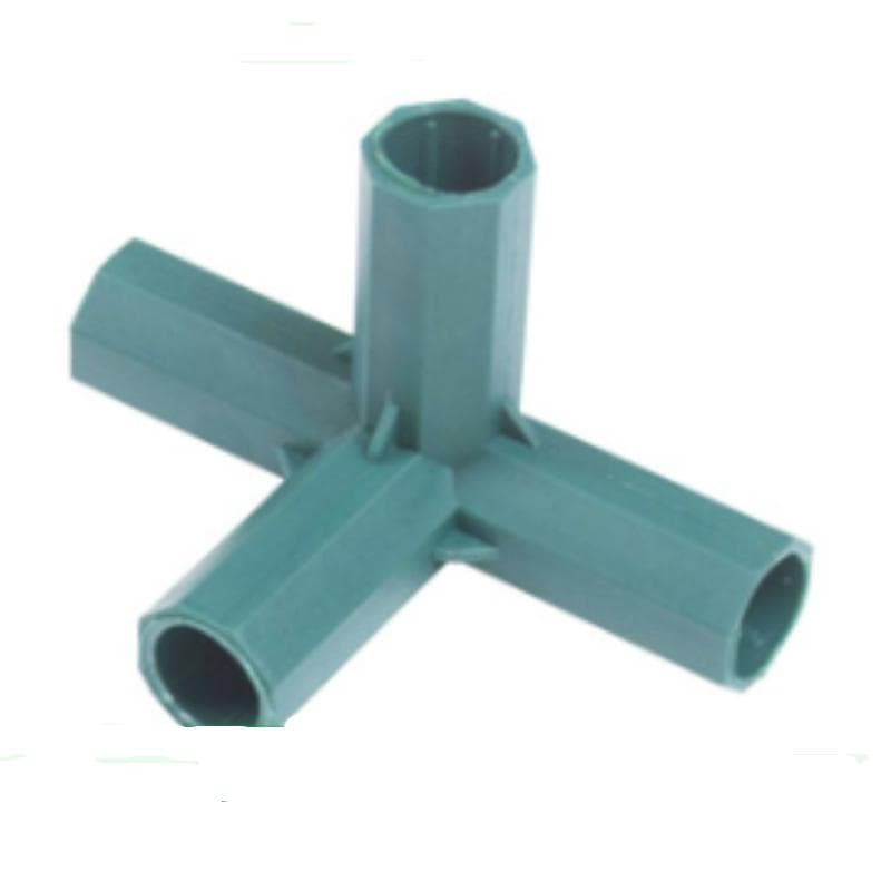 2pcs 11mm/16mm 3-way 4-way 5-way Gardening Plant Stakes Plastic Edging Corner Connection Accessories Greenhouse Plant Frame Connectors 16mm Right 4ways