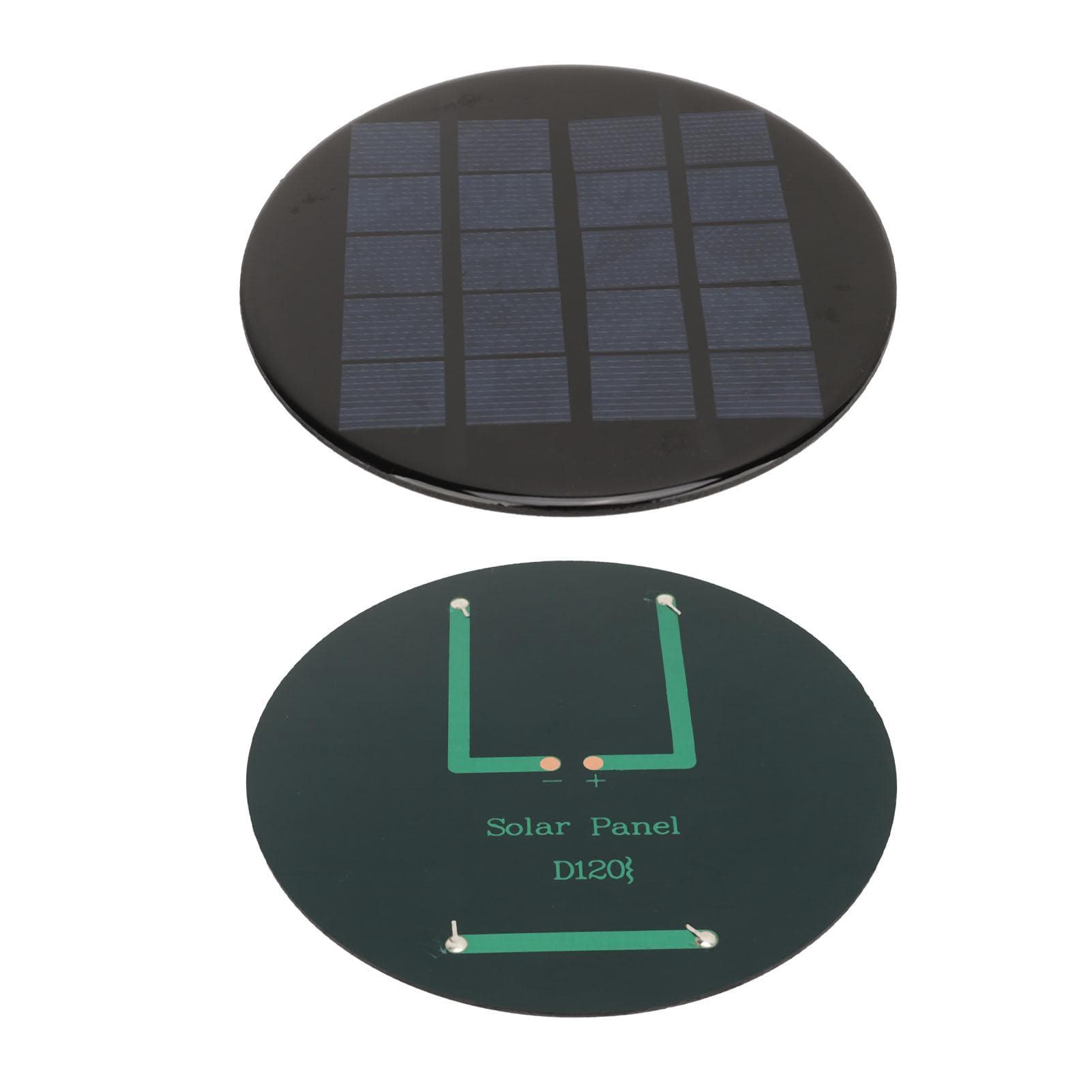 Mini Round Solar Cell Panel 1.1W 5V 120mm Rechargeable 3.7V Battery Small Polycrystalline Silicon