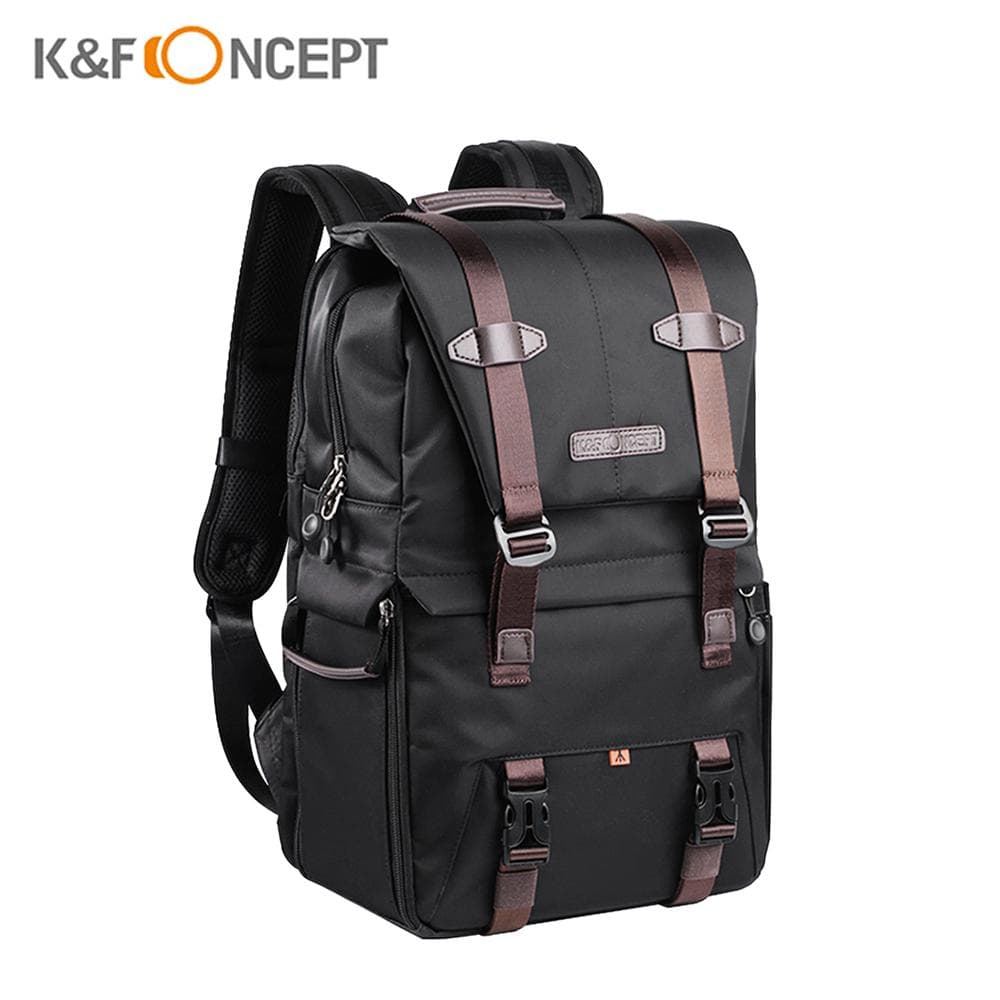 K&F CONCEPT Camera Backpack Photography Storager Bag Side Open Available for 15.6in Laptop with black