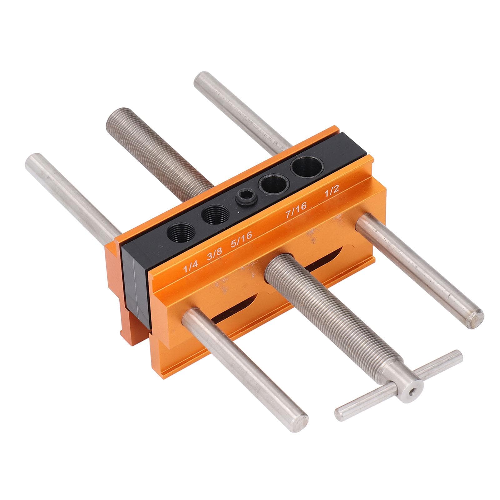 Self Centering Dowel Jig Adjustable Width 14 38 516 716 12 Inch Drilling Guide with 6 Bushings