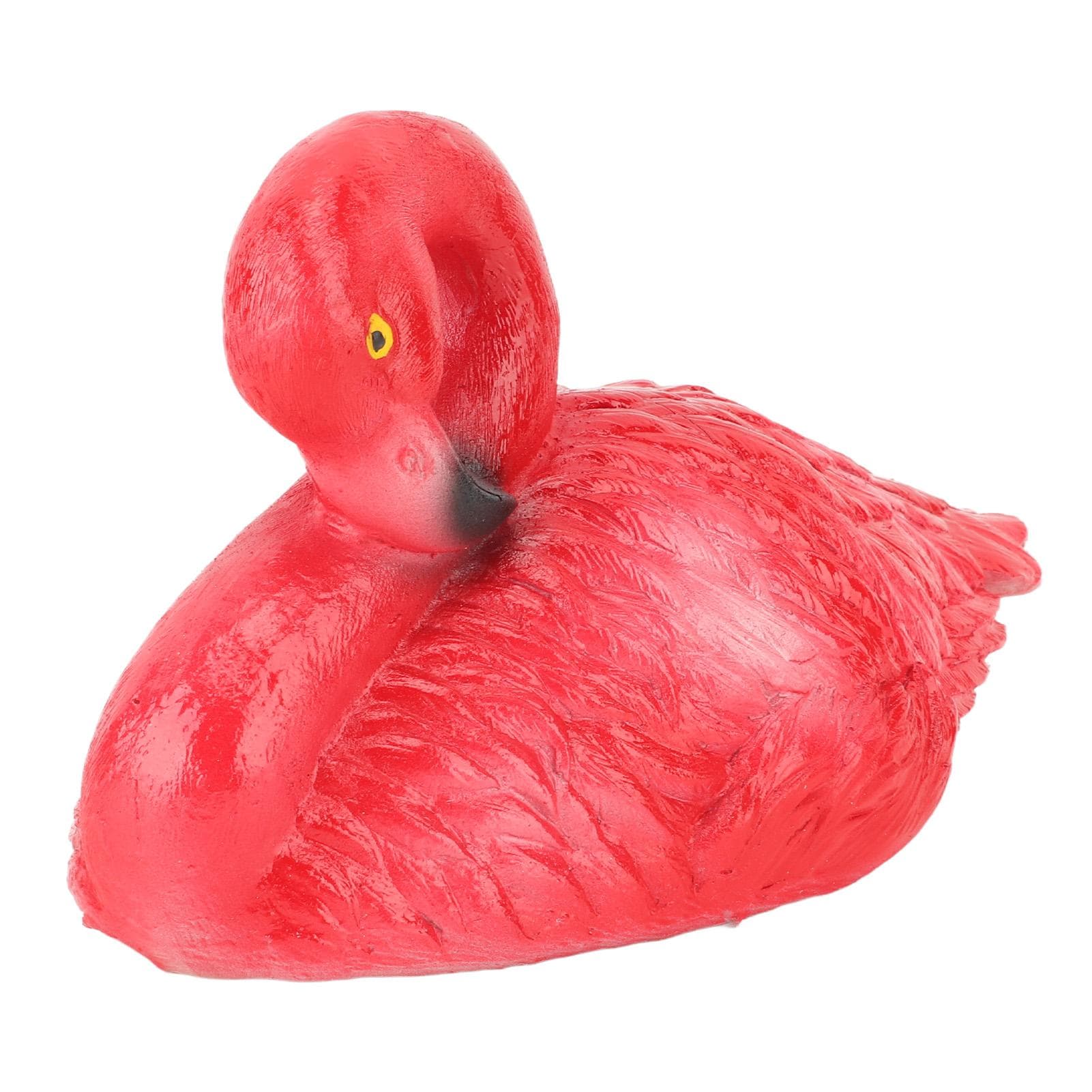 Flamingo Decorations Floating Flamingo Ornaments for Fish Pond Fish Tank Backyard Patio Lawn Small Small Red Resting Flamingo