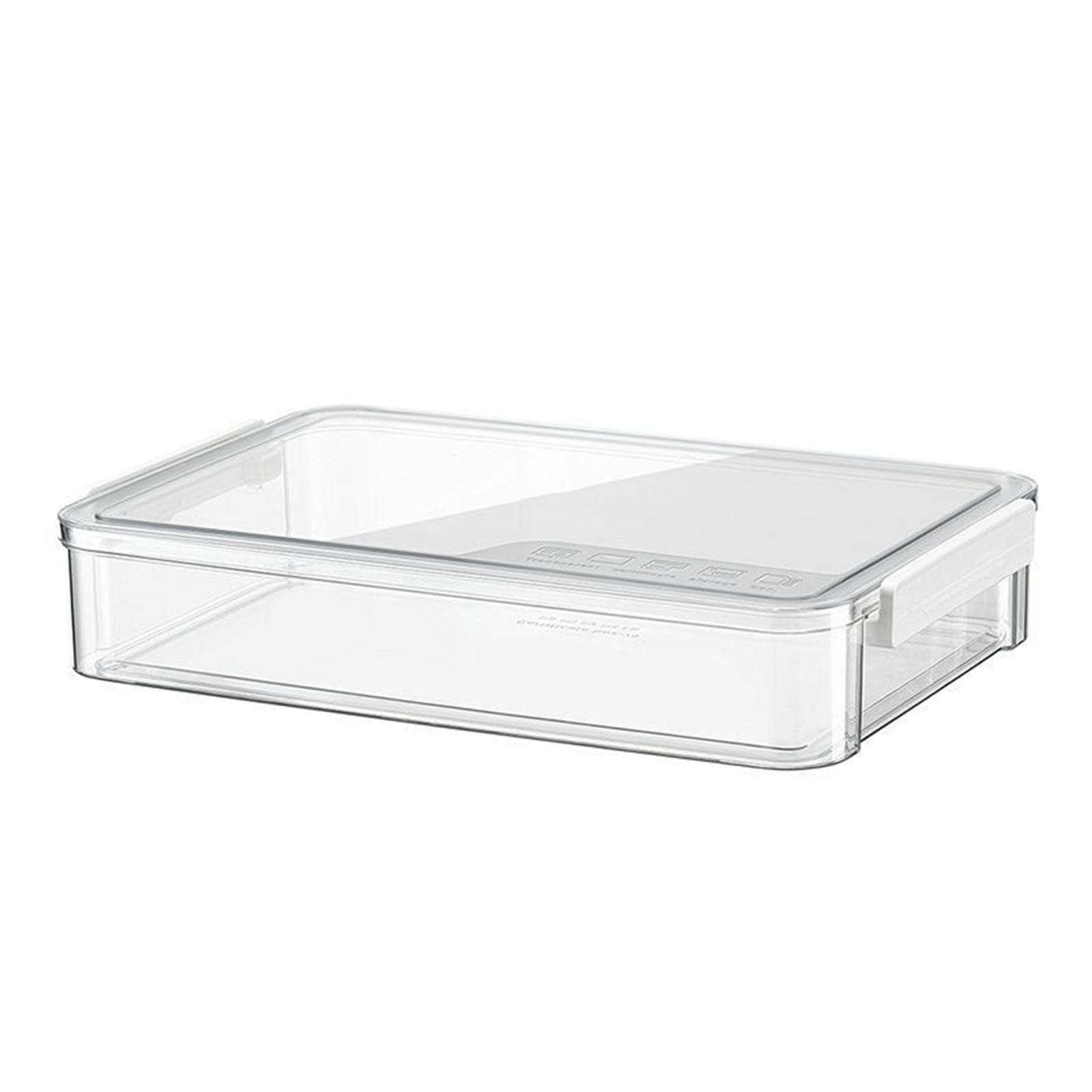 Transparent ID Storage Box Multi Functional Clear ID Storage Organization Box with Latching Lid for