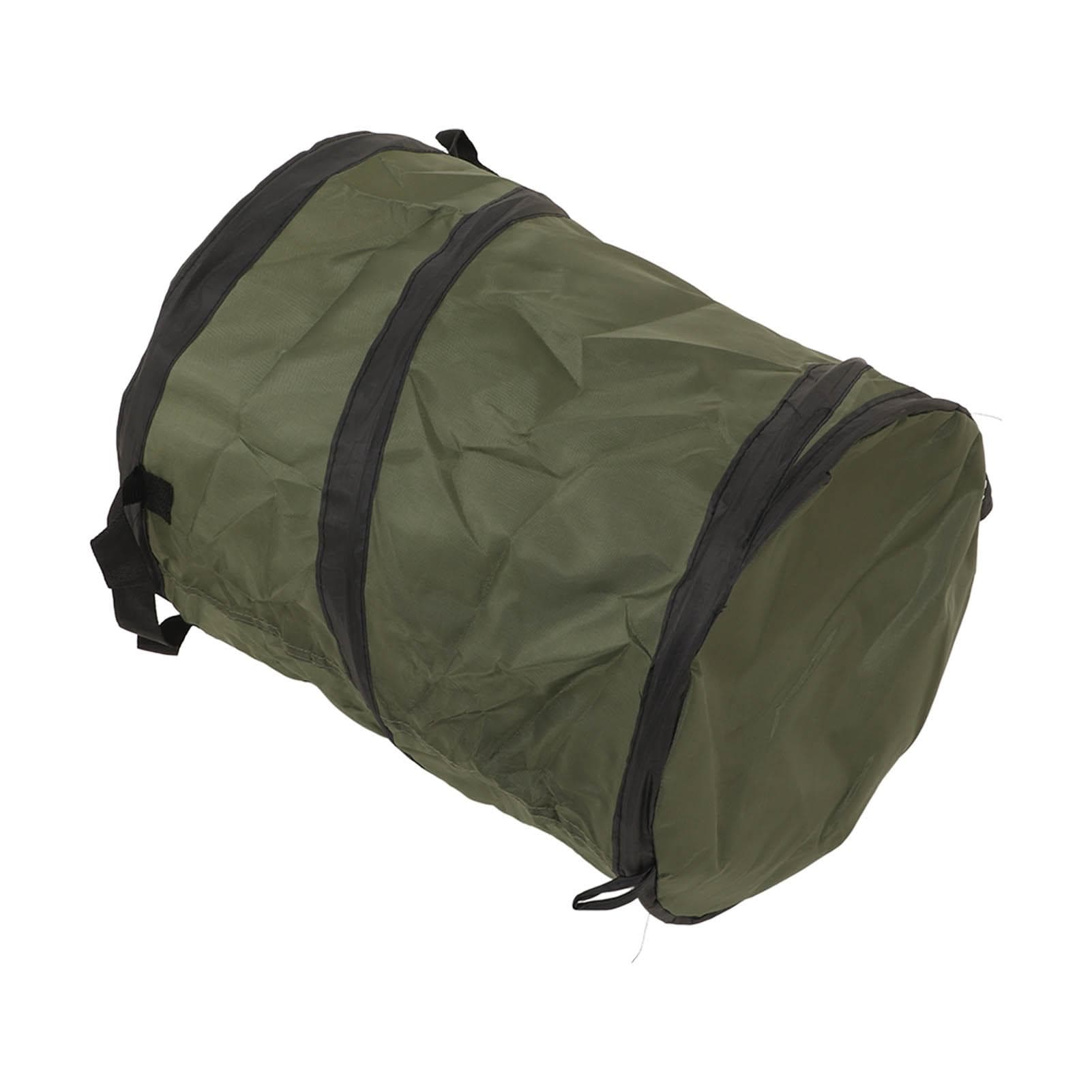 Camping Trash Can Portable Car Folding Green Strong Bearing Capacity Bottom Handle Collapsible