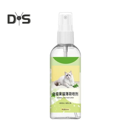 60ml Catnip Spray Natural Catnip Mist Spray for Stress Relief Kitten Attractive Catnip Spray Bottle for Indoor Cats 60ML