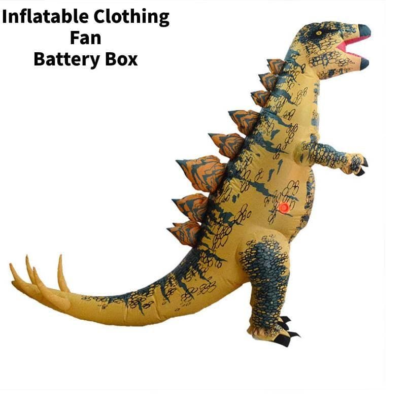 Dinosaur Inflatable Costume For Halloween Party With Battery Operated Design For Adults And Kids Stegosaurus Adult