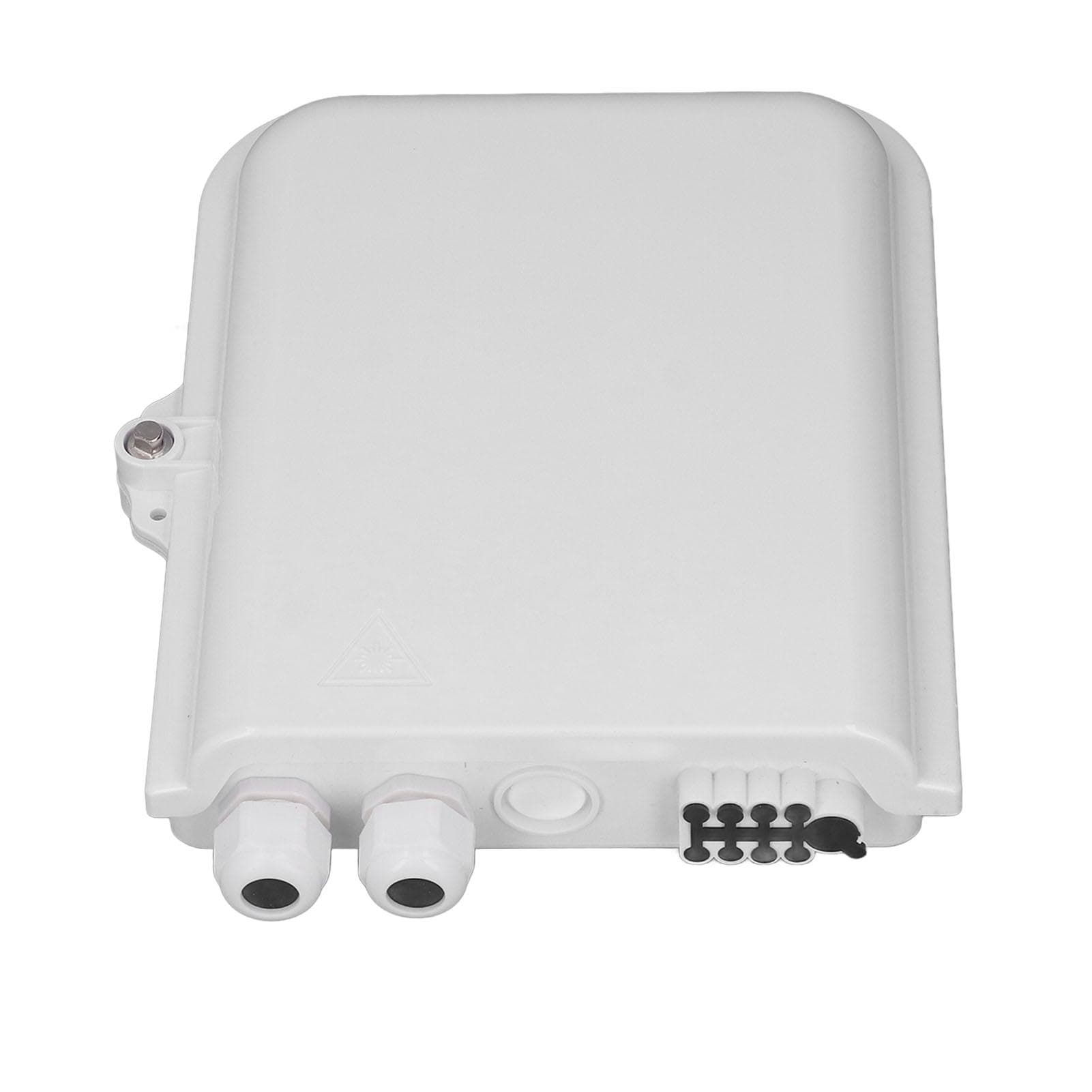 8 Core Fiber Distribution Box ABS Wall Mounted Fiber Optic Terminal Box for Indoor Outdoor Use