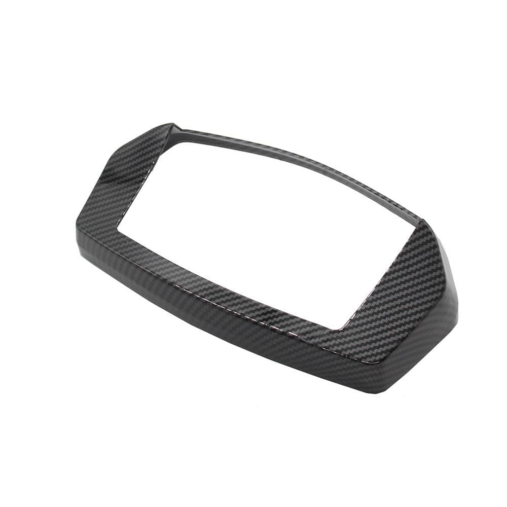 Carbon Fiber Instrument Trim Cover Motorcycle Gauge Meter Speedometer Decorative Cap Replacement