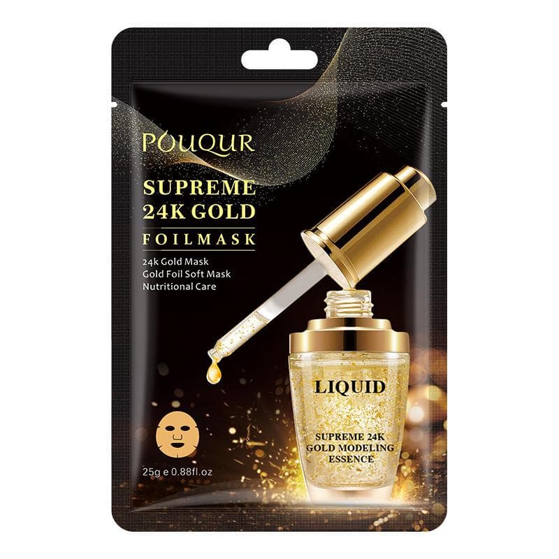 Gold Foil Mask Is Used To Moisturize and Moisturize The Skin 5PCS