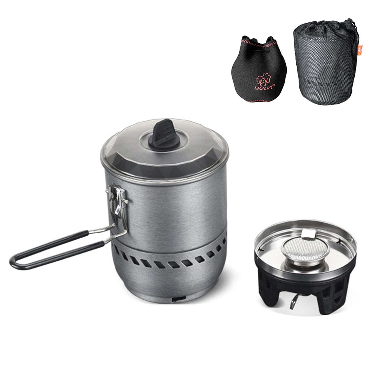 2100W Camping Gas Stove with Carry Bag Outdoor Gas Stove for Hiking Fishing Mountaineering 2100W