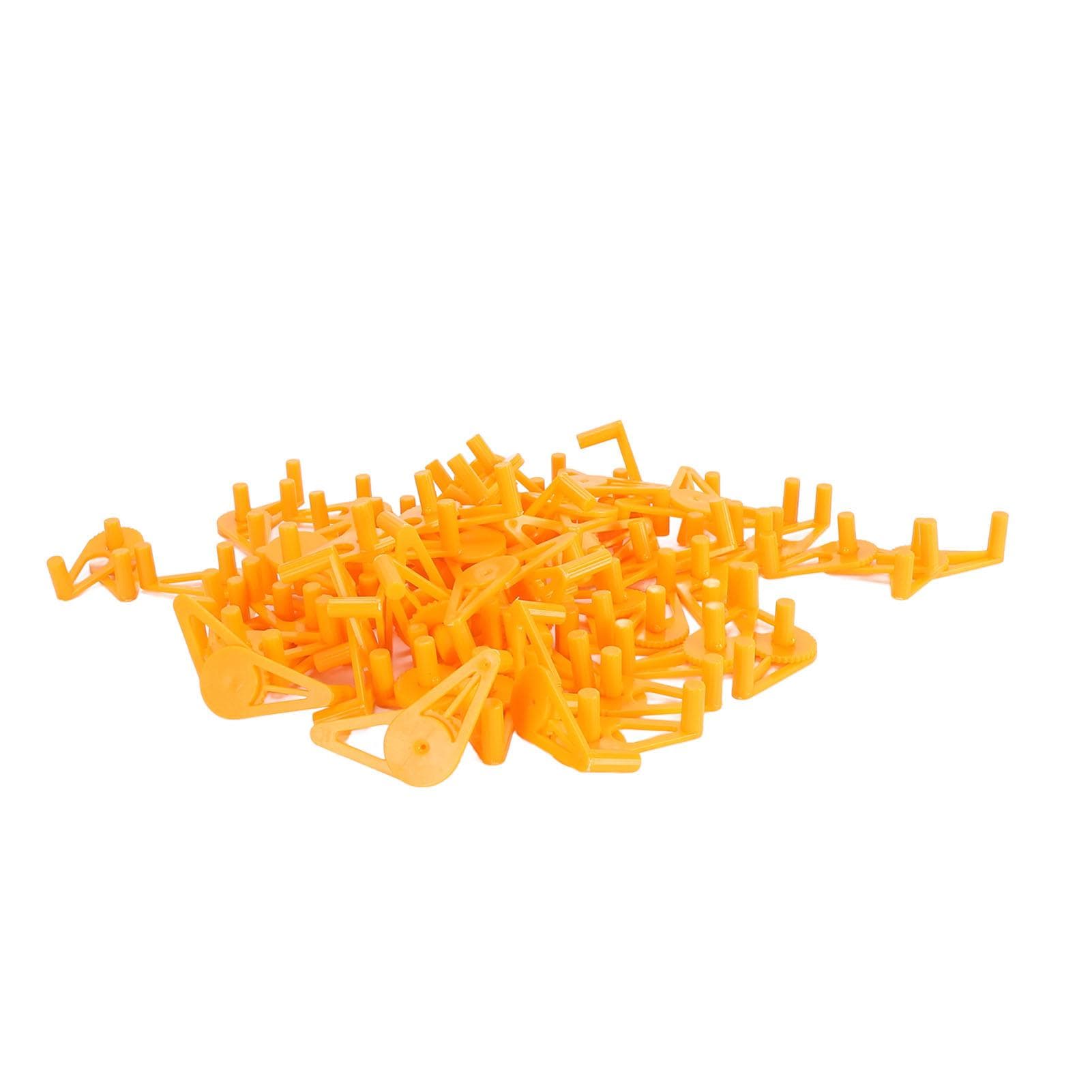 50pcs Low Stress Training Clips 360 Degree Adjustable Reusable Plastic Plant Stem Bender Clips for orange