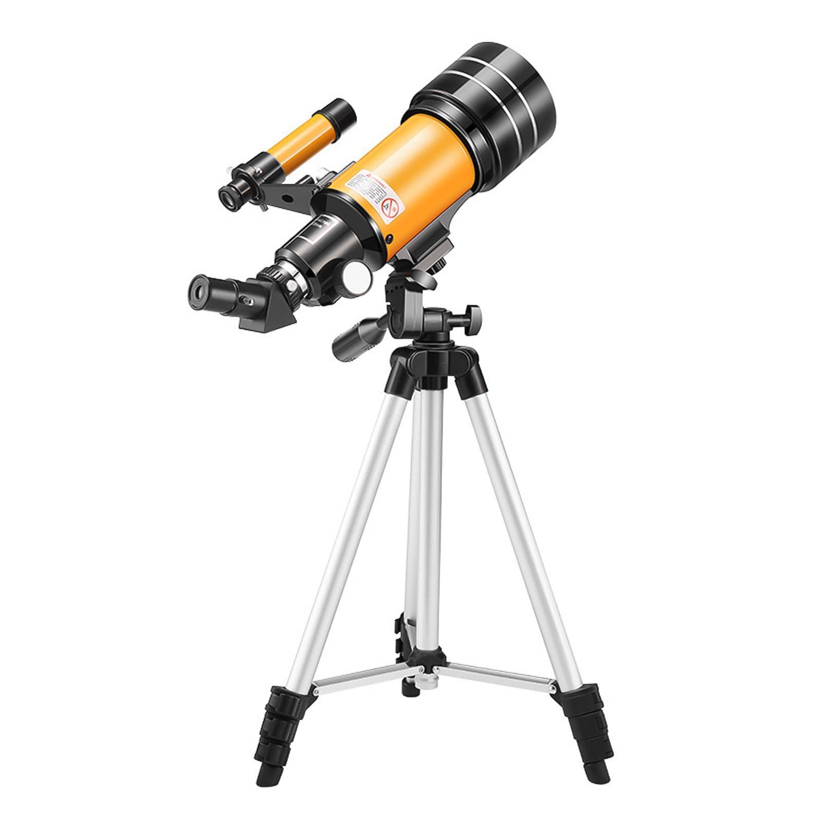 15X-150X 70mm Large Aperture Astronomic Refracting Monocular Telescope with Tripod Eyepiece Dust multicolour
