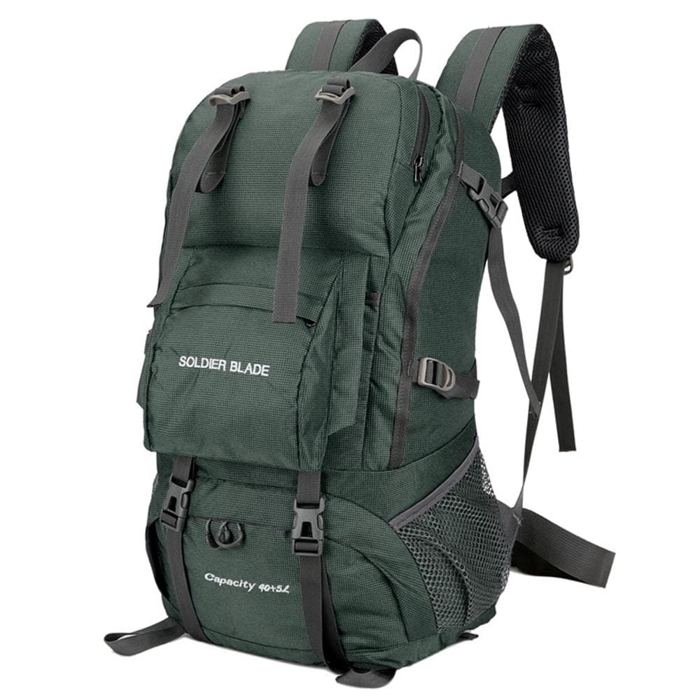 50L Camping Hiking Backpack Large Capacity Mountaineering Pack Waterproof Travel Backpack grass green