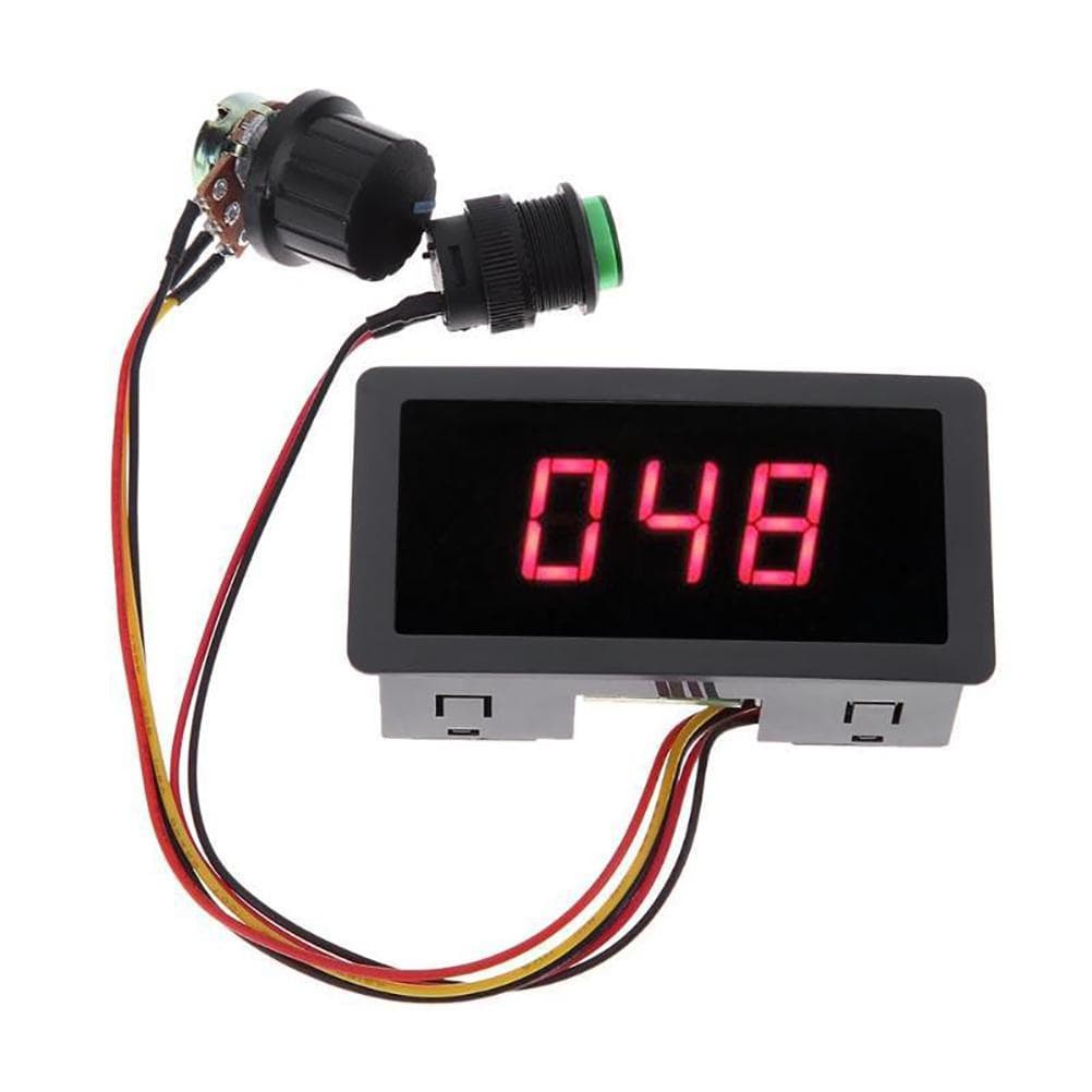 6V30V Digital Display LED DC Motor Speed Controller PWM Stepless Speed Control Switch