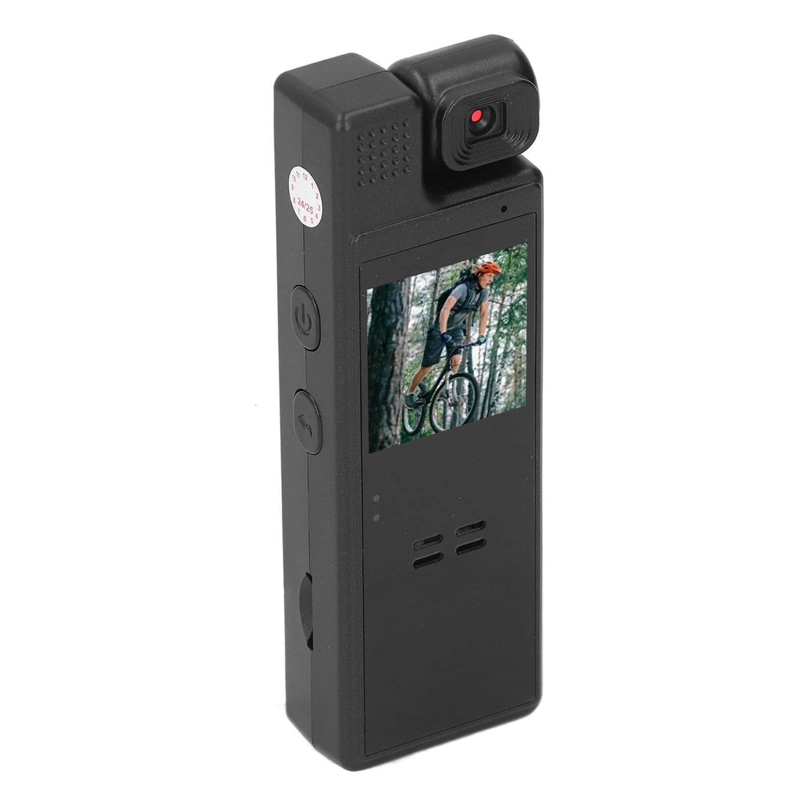 Body Worn Camera 1080P 1.3in Color Screen Portable 180 Degree Rotatable Lens 140 Degree Wide Angle