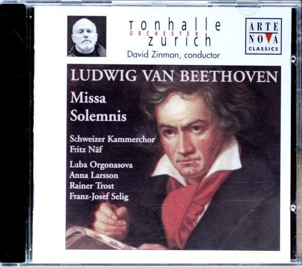 CD LUDWIG VAN BEETHOVEN; DAVID ZINMAN; - Beethoven: Missa Solemnis 74321870742 Arte Nova Class 2002 Europe Classical Used