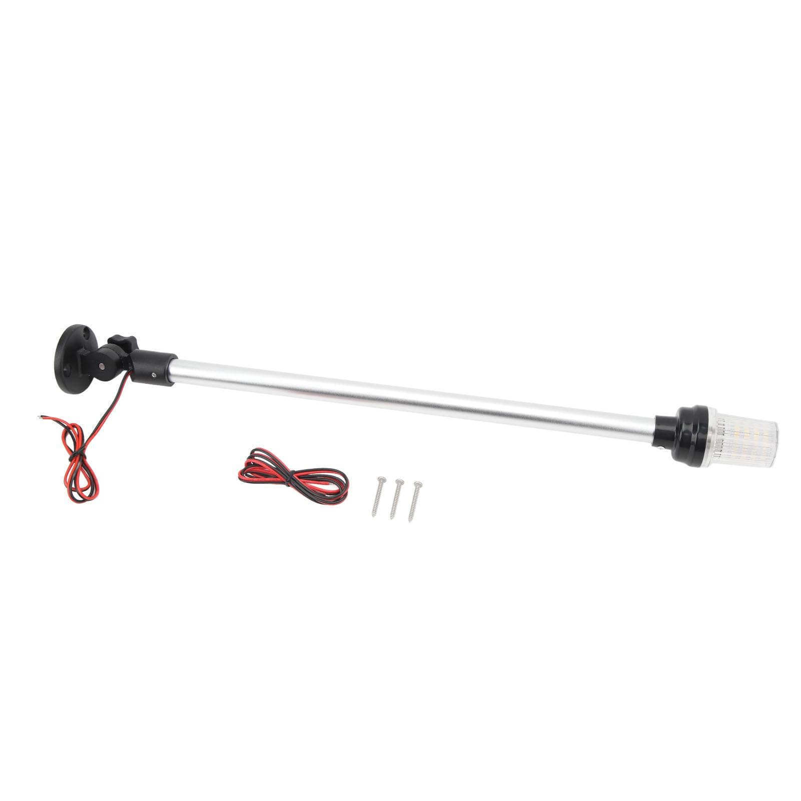22in Fold Down Boat Stern Light 63LED All Round 3NM Visibility IP66 Waterproof for Pontoon Yacht