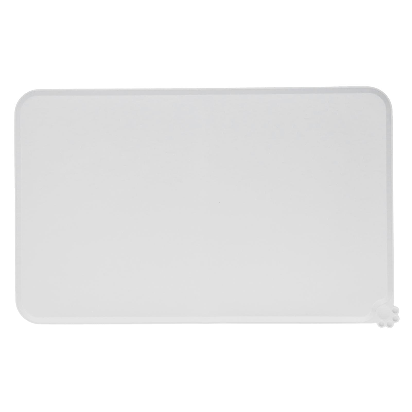 Silicone Placemat Leakage Proof Waterproof Non Slip Pet Feeding Bowl Mat Accessory(Black ) gray