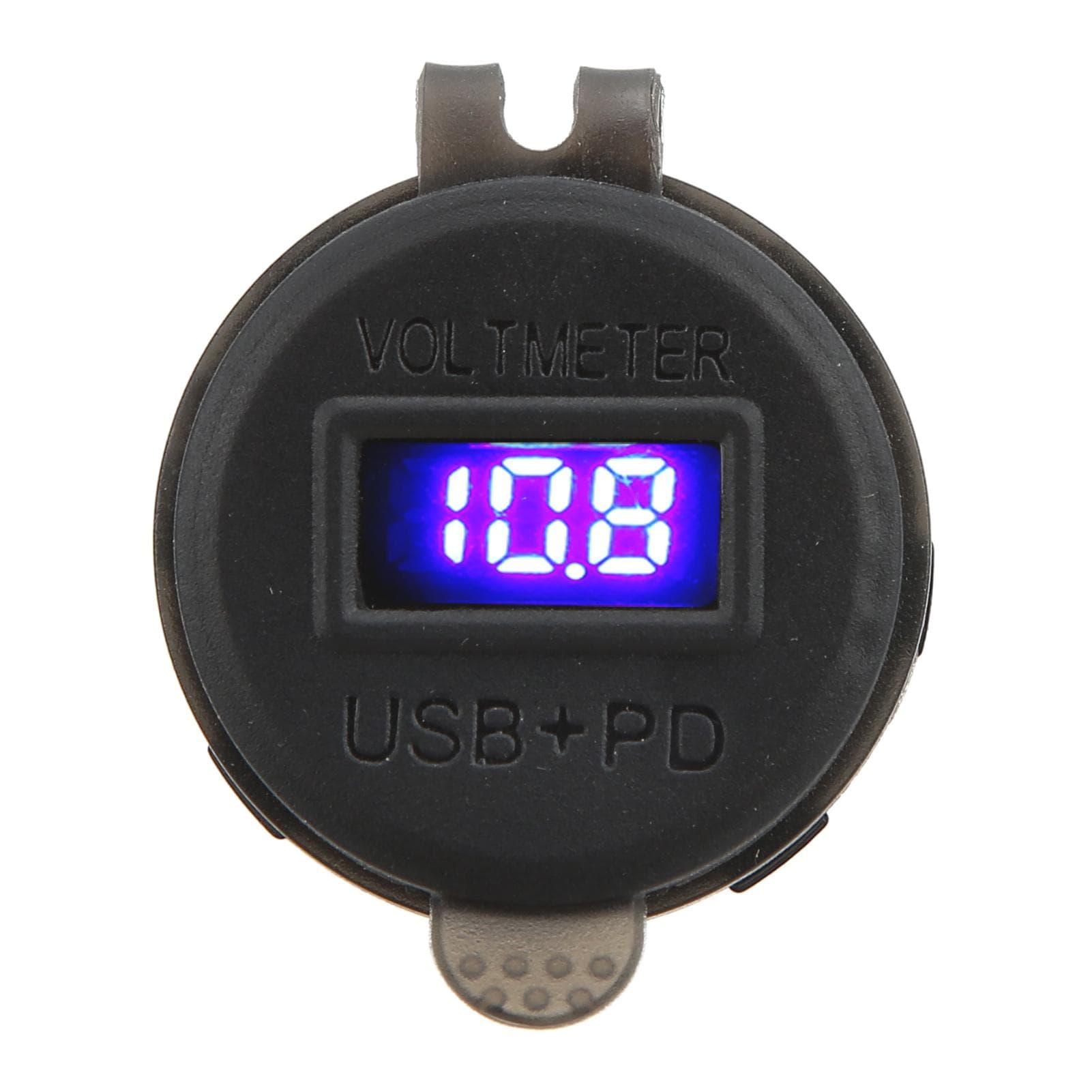 Black Universal Dual USB Charger Socket PD QC3.0 Fast Charging Car Charger Waterproof for