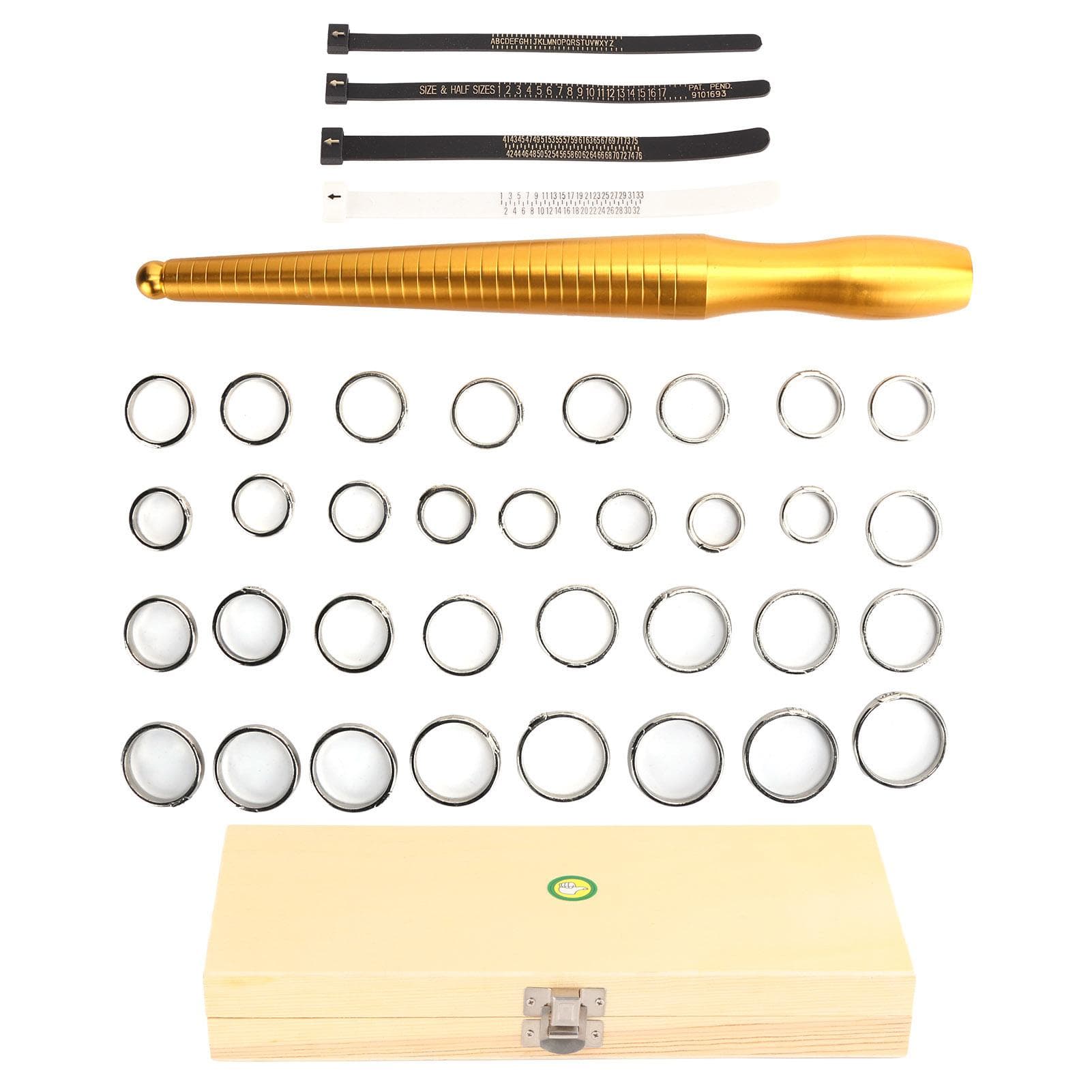 Professional Ring Mandrel Stick Finger Gauge Ring Sizer Measuring Tool Jewelry Tools