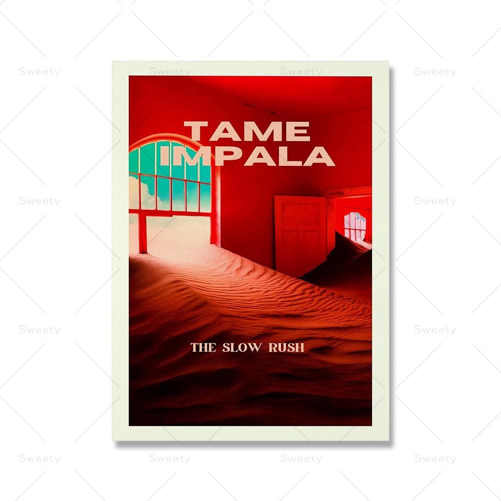 Tame Impala Psychedelic Poster Vintage Music Album Cover Art Prints Gift Modern Home Decor Wall Pictures for Living Room Club 60x80cm No Frame