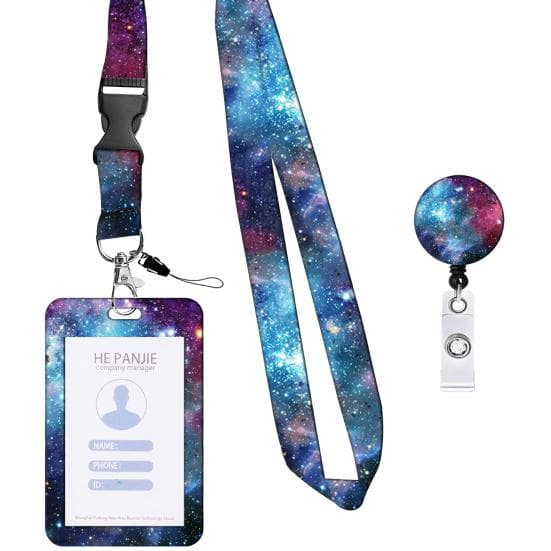 Badge Holder with Retractable Badge Reel Clip Versatile Lightweight ID Card Holder for Nurses Teachers Office Workers G