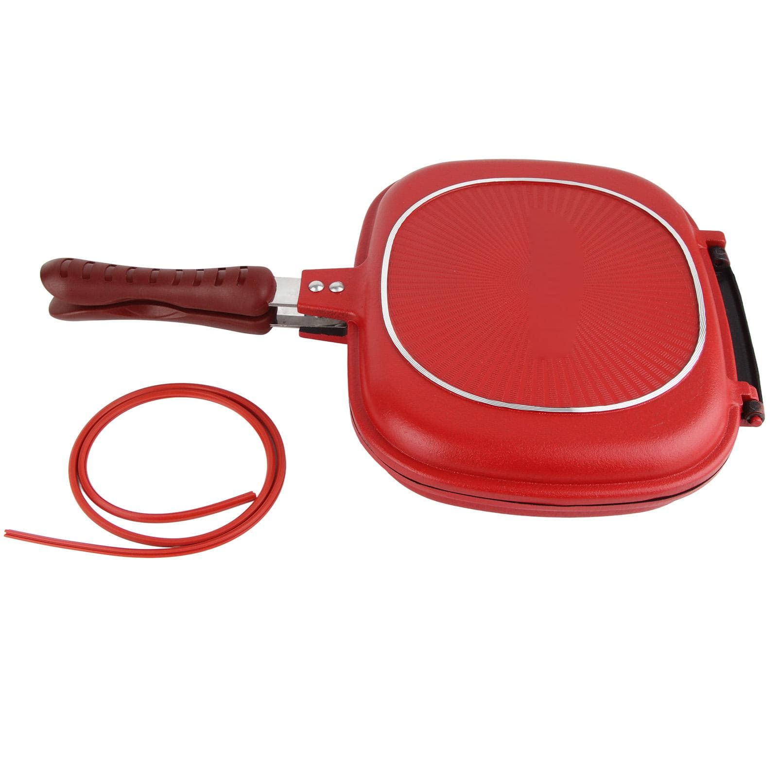 Double Sided Frying Pan Household Non Stick Frying Fish Heating Skillet Smokeless Cooking Pancake