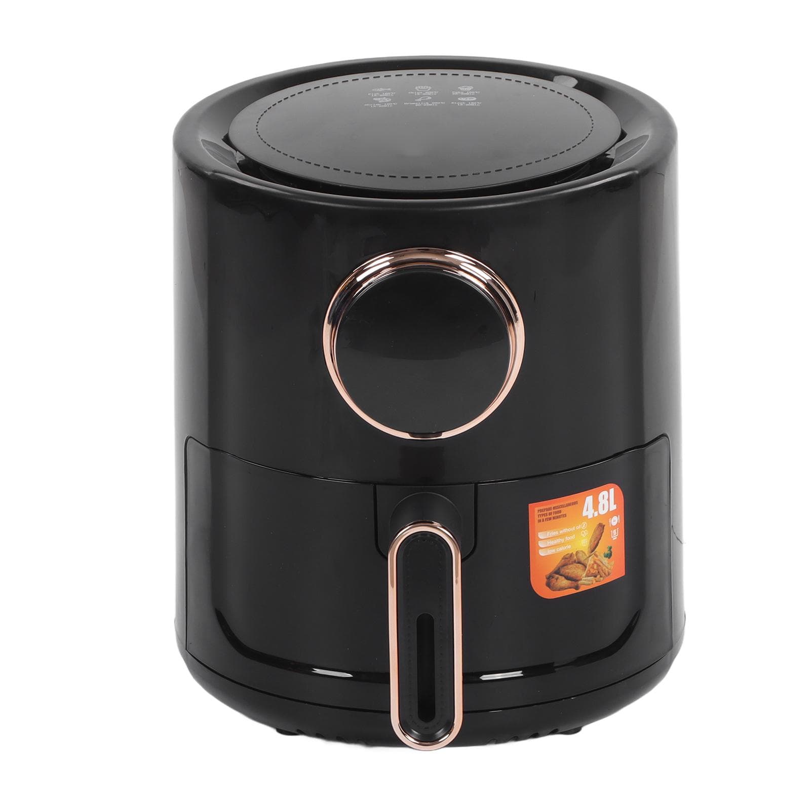 4.8L Electric Fryer ABS 1350W Oilless Automatic Fryer Oven with Intelligent Digital Touchscreen 6 L