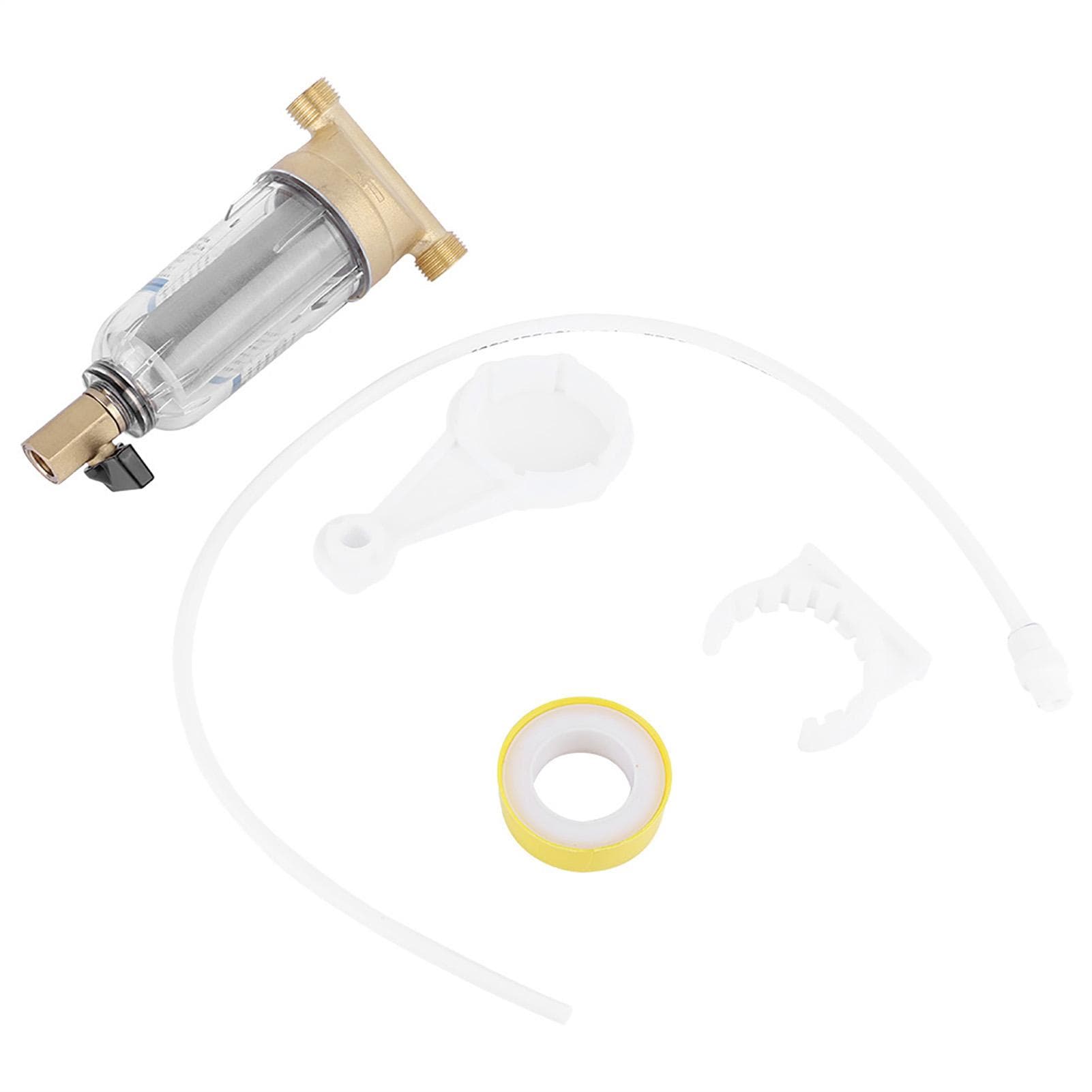 Water Filters Front Purifier Copper Pre filter Backwash Remove Rust Sediment (1/2 Male Thread)