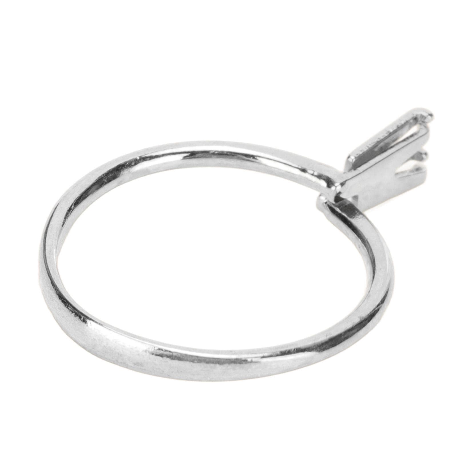 Blank Ring Base Steel Short Four Claws Exquisite Glossy Lightweight Finger Rings Components for DIY
