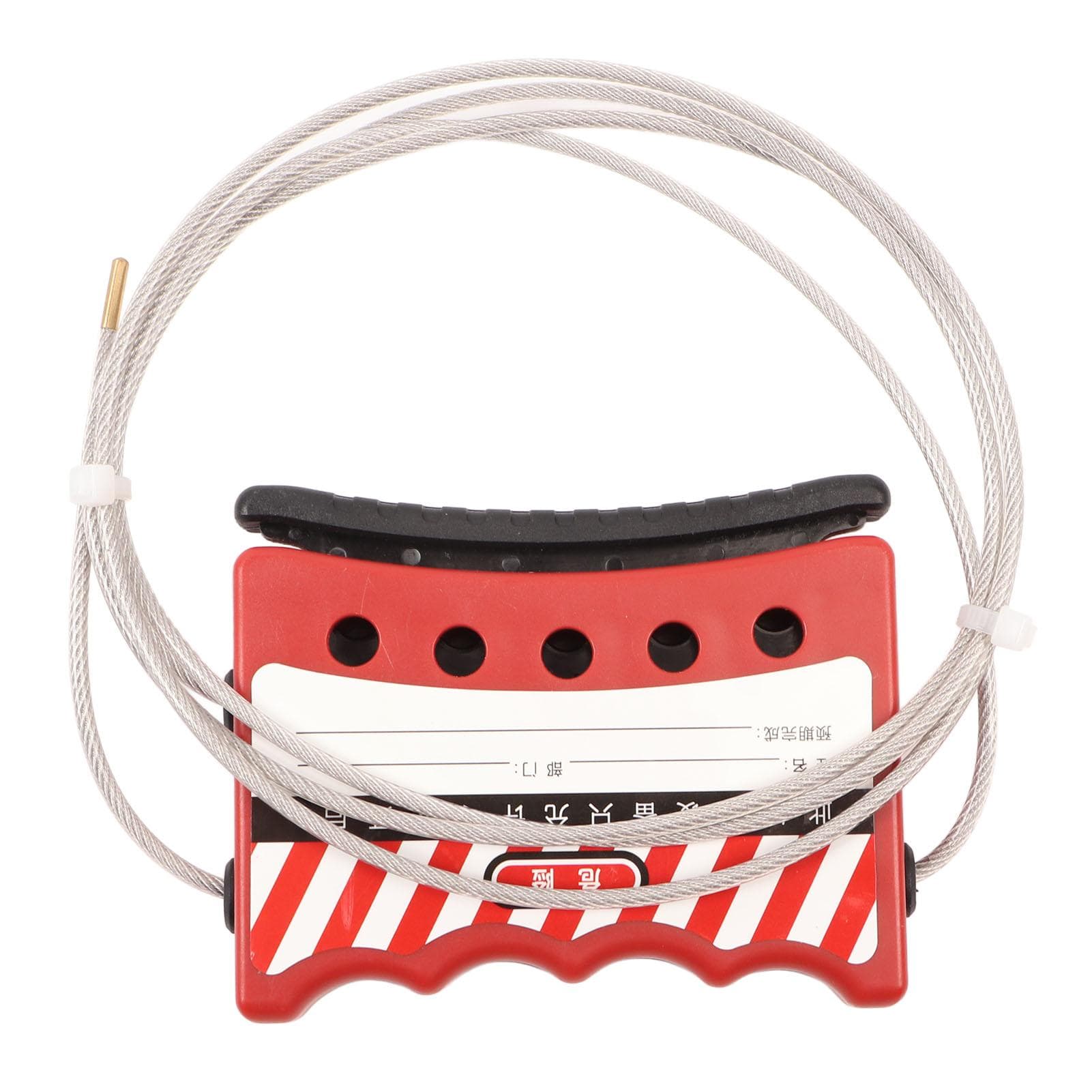 Lockout Tagout Cable Lock 4mm Grip Operation Adjustable Stainless Steel Safety Cable Lock
