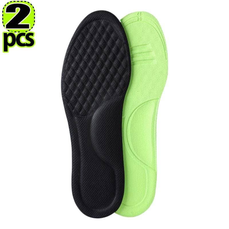2/12pcs Unisex Memory Foam Orthopedic Insoles Deodorizing Insole Shoes Sports Absorbs Sweat Soft Antibacterial Shoe Accessories 37-38