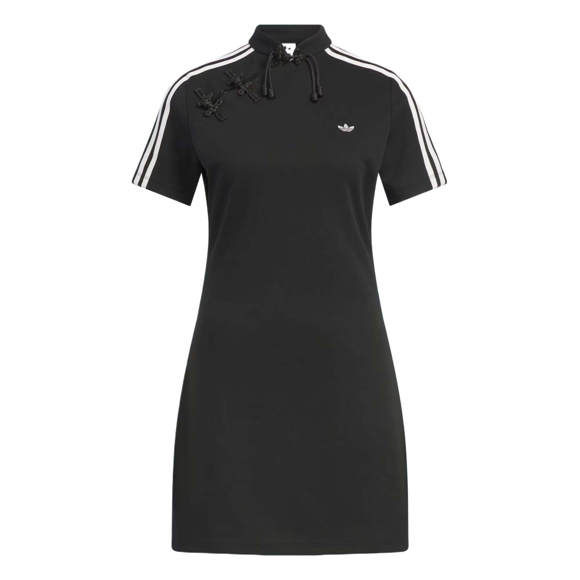 Adidas Originals Comfortable Soft Skin-Friendly Fashion Short Sleeve Dress Women Dresses Black KB6409 M