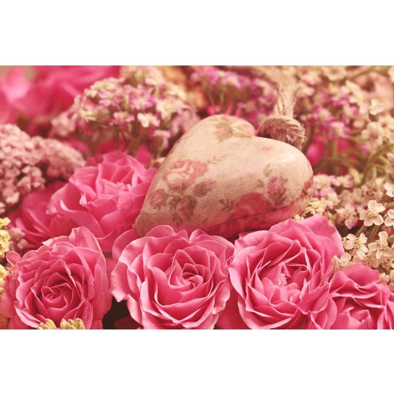 5D Diamond Painting Rose Flowers Scenery Diamond Embroidery Cross Stitch 20X30CM