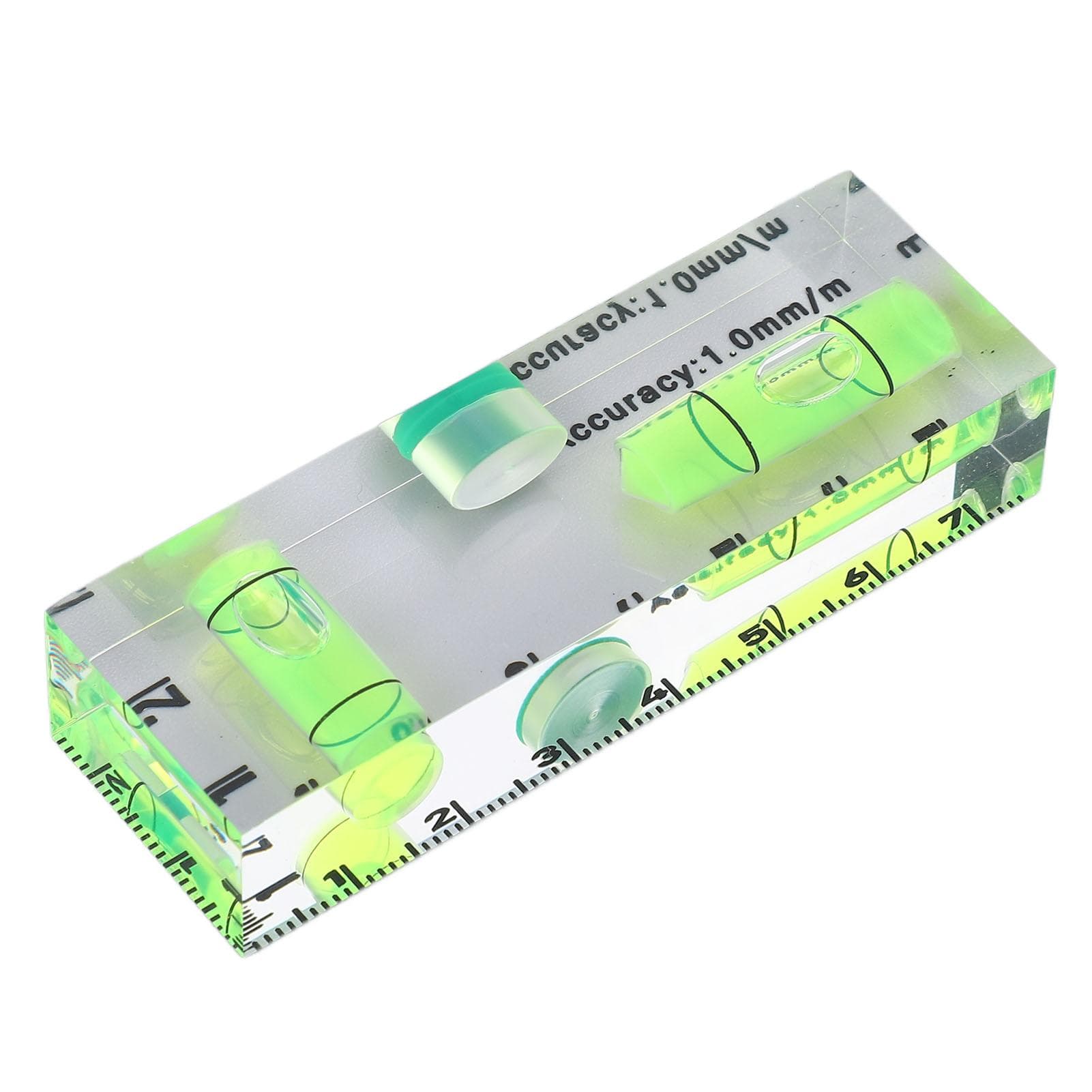 Mini Level Ruler with 1 Magnet Small Acrylic Level Tool for Horizontal and Vertical Measurement