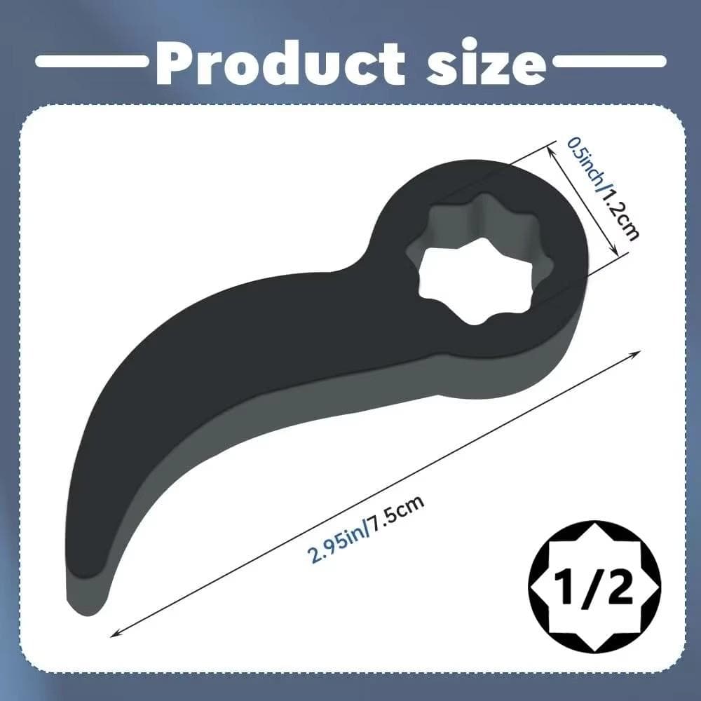 1/2 Inch Ratchet Crowbar Adapter Head Tool Pry Bar Wrench Adapter Head Angle Bar for Toolbox Axle Axle Removal Auto Repair Tool
