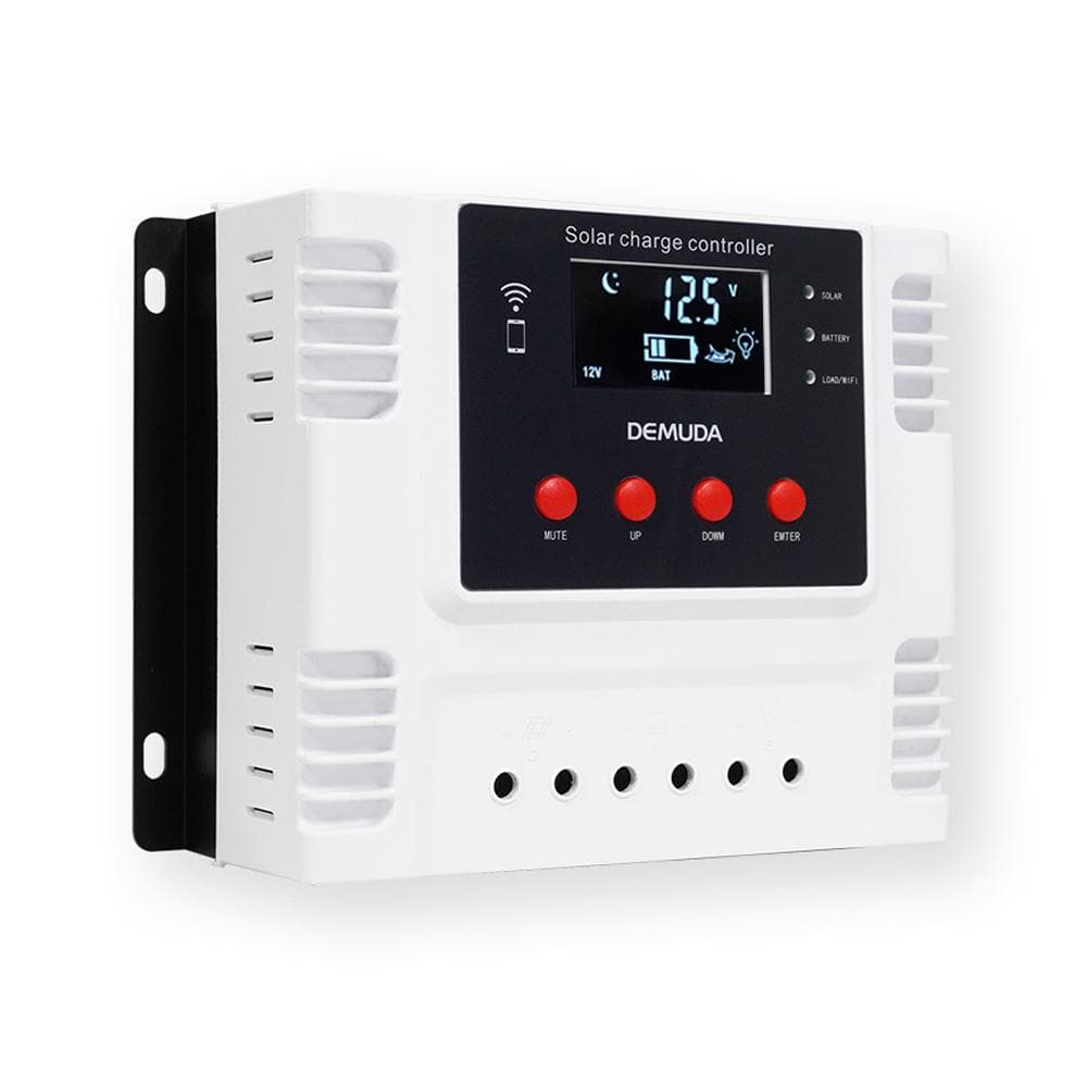 Intelligent Solar Charges Controller Mobilephone App Control Real-time Data Monitoring Device 30A multicolour