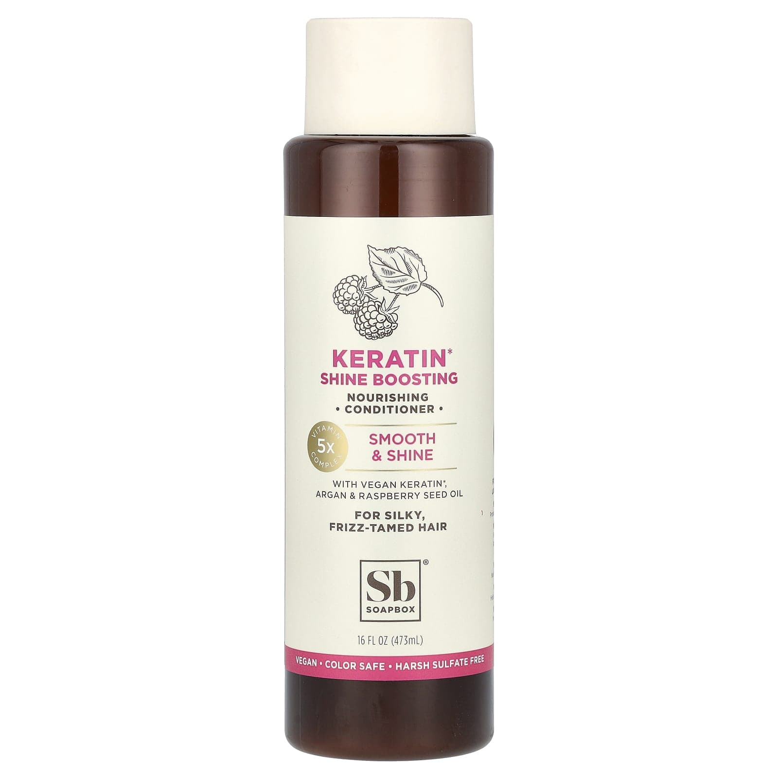 Soapbox, Nourishing Conditioner, Keratin Shine Boosting, for frizzy, frizzy hair, 16 fl oz (473 ml)