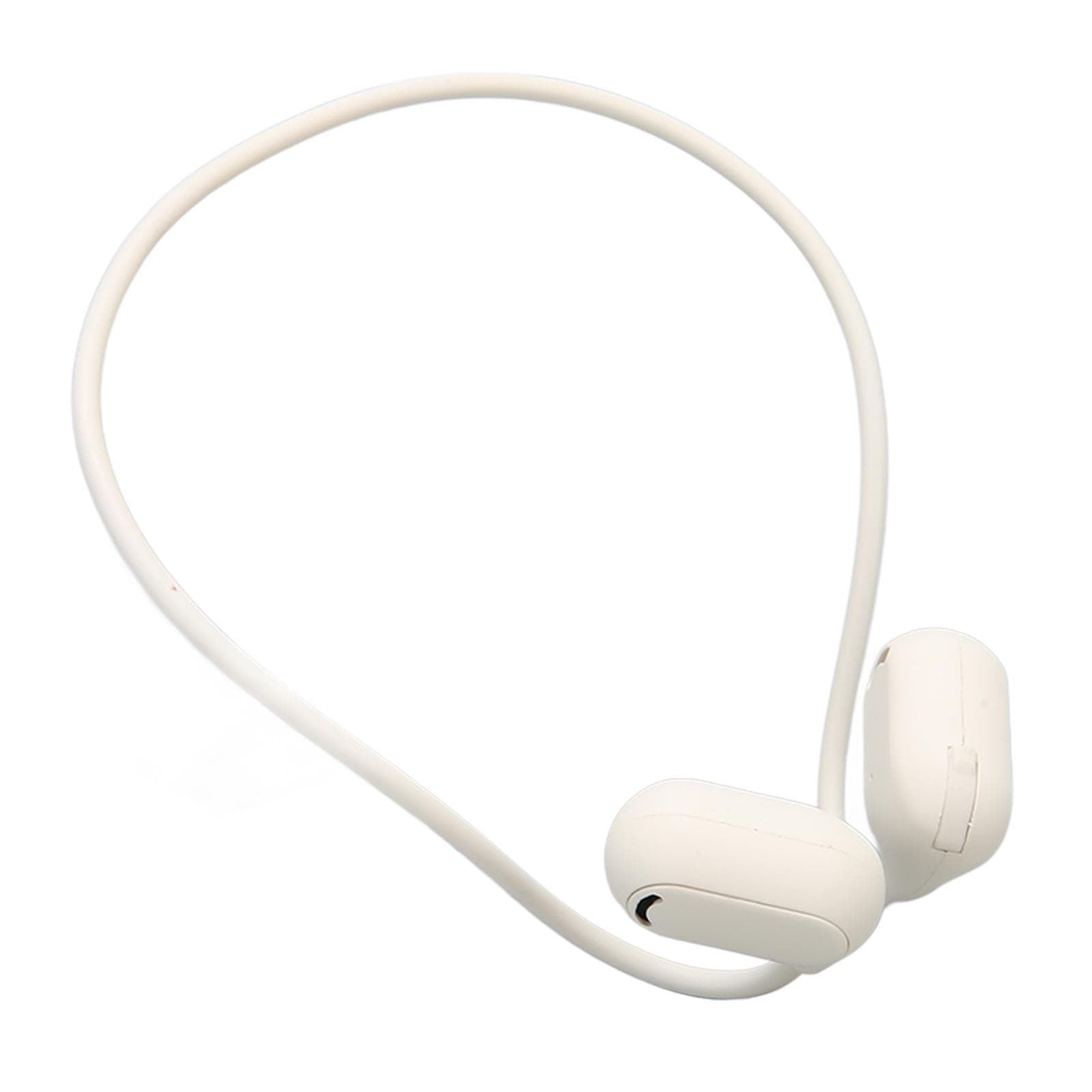 Open Ear Bluetooth Headphone Stereo Lossless Rechargeable Wireless Headset for Running Driving white