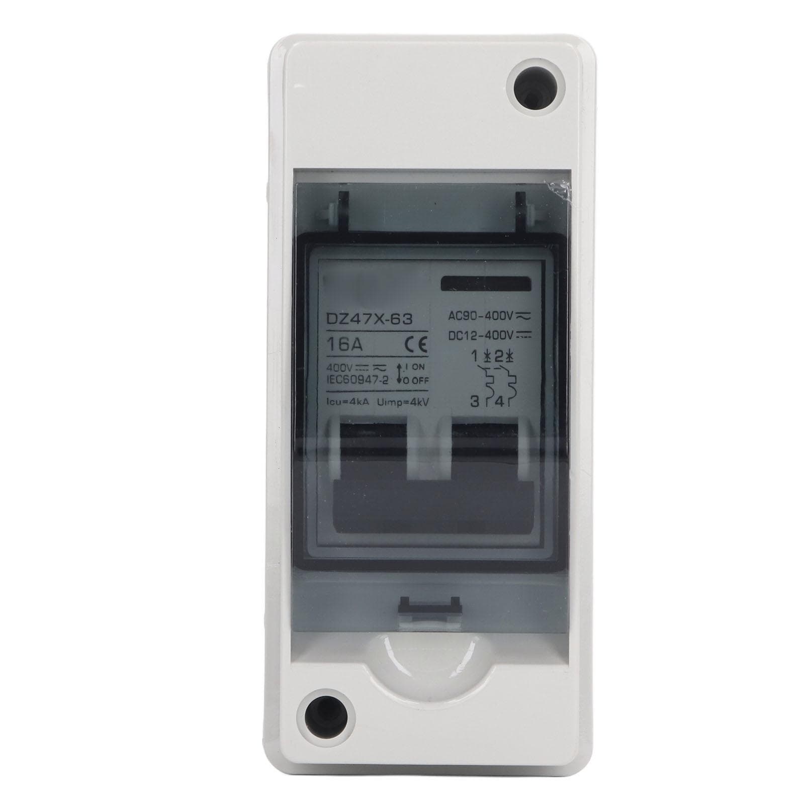 Circuit Breaker 2P 16A IP65 Waterproof PV Solar Disconnect Switch with Distribution Box DC 12?400V