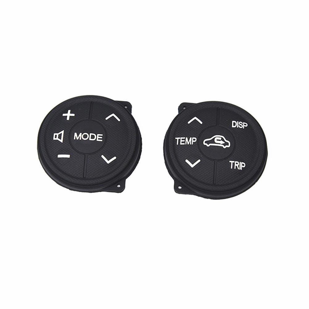 Pair Steering Wheel Control Rubber Button Cushion For Toyota Prius Prius C 12-14