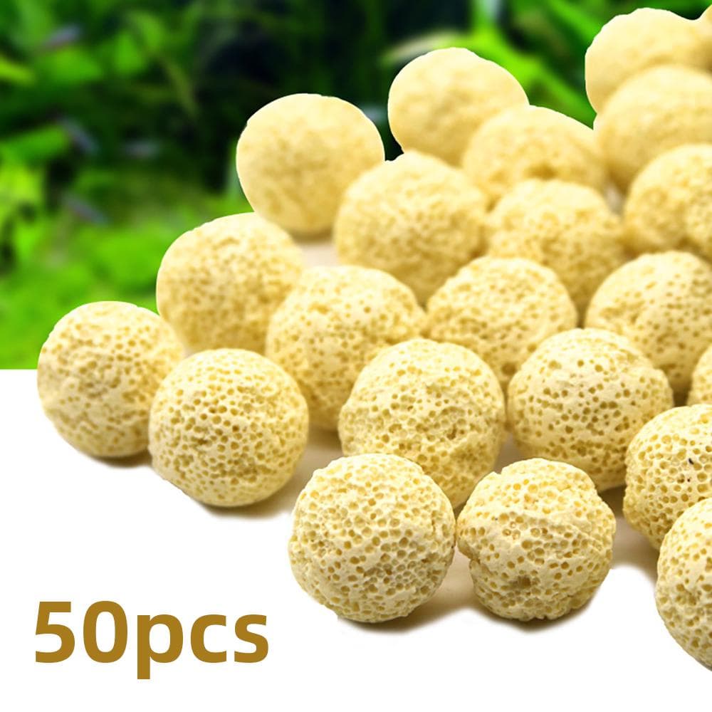 Aquarium Filter Media Ball Aquarium Bio Ball for Aquarium Filter 50pcs yellow