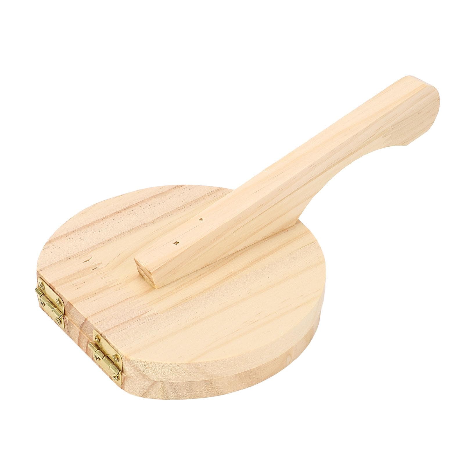 Tortilla Press Wooden Ergonomic Handle Manual Tortilla Presser Maker for Flour Tortilla Pizza Roti