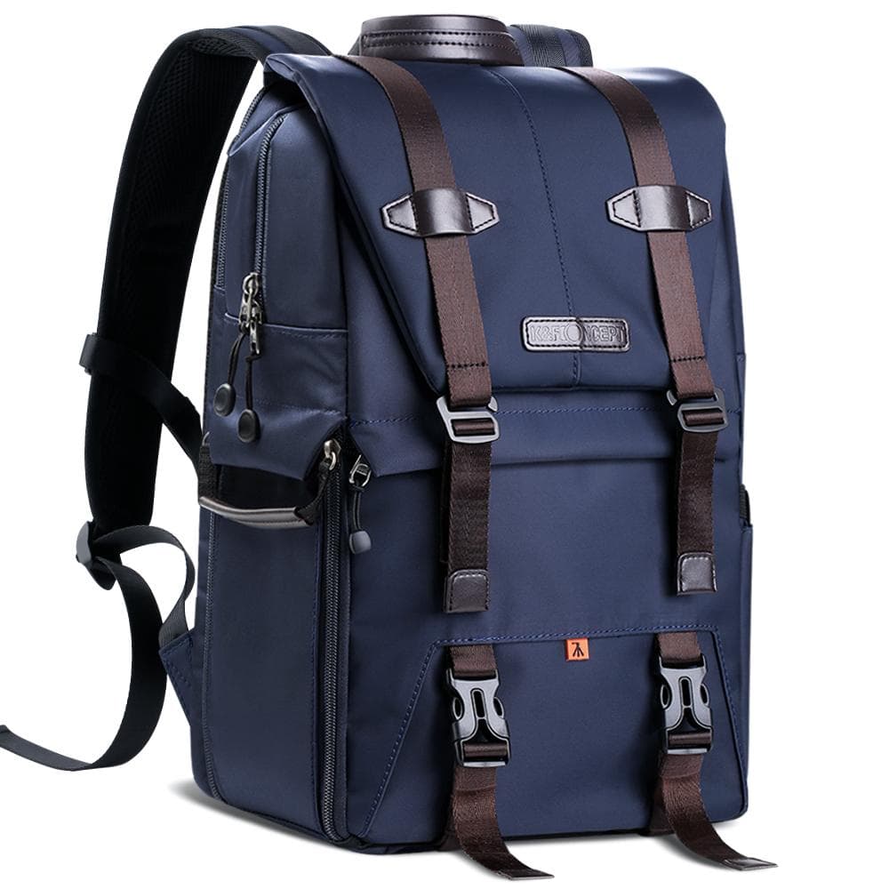 K&F CONCEPT Multi-Functional Camera Bag Waterproof Camera Backpack Large Capacity Camera Travel Bag dark blue