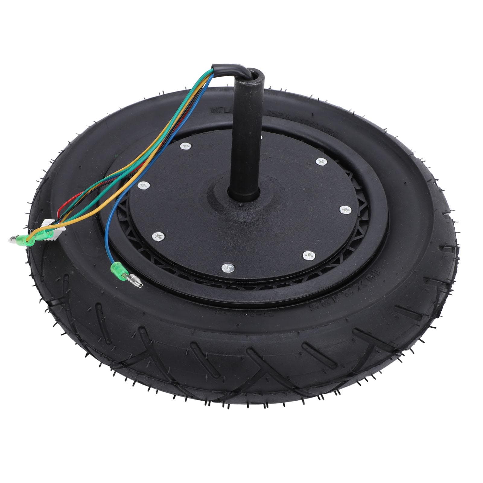10 Inch Scooter Brushless Hub Motor Rubber Aluminum Shock Absorbing DC Motor Wheel for Electric