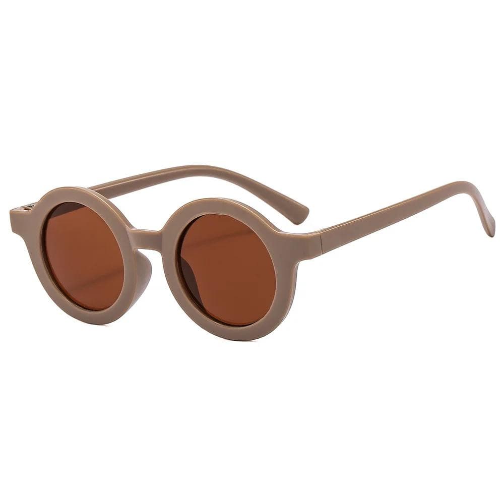 Children Cute Cartoon Small Frame Sunglasses Kids Round Glasses Baby Fashion Colors Sun Protection Eyewear Boys Girls 0-8 years old