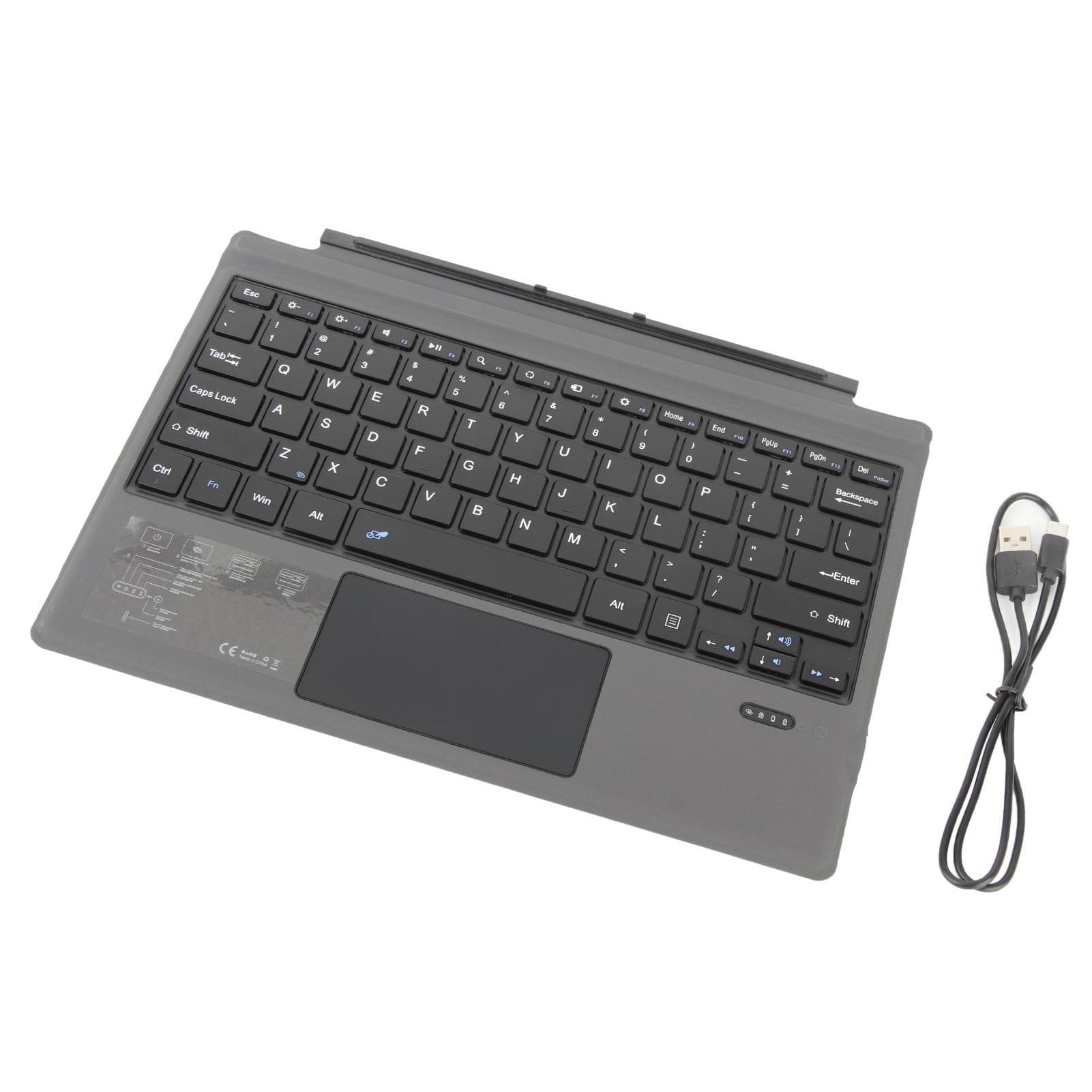 Bluetooth Keyboard Ultra Slim Portable Quiet Typing Magnetic Wireless Keyboard with Touchpad for