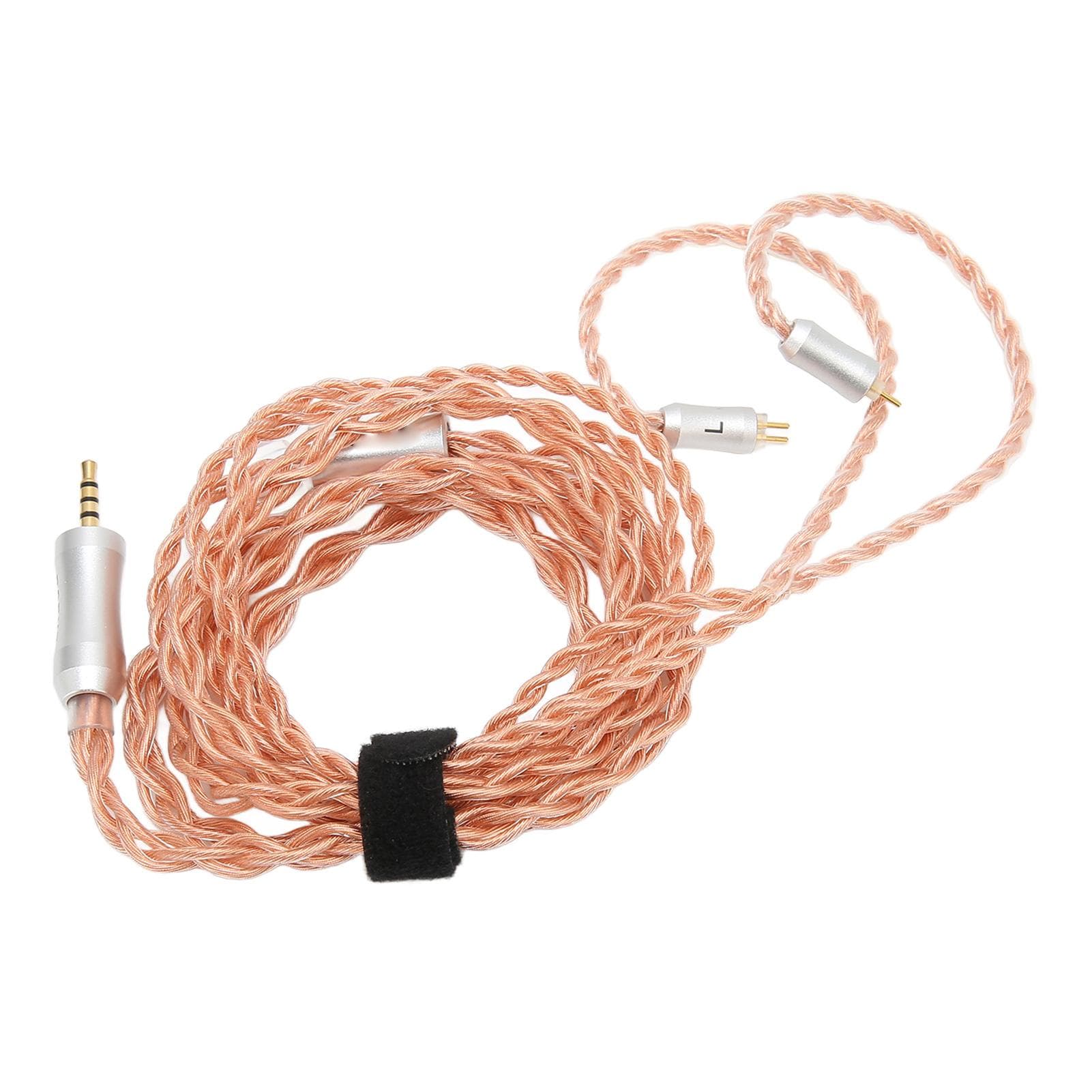 Earbuds Upgrade Cable 4 Core 2.5mm Plug 0.78mm 2 Pin Silver Plated Replacement Headphone Cord 3.9ft